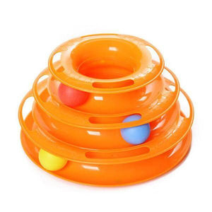 Pet CatS Toy Three Levels Tower Tracks Disc