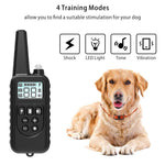 Electric Dog Training Collar Pet Remote Control  Rechargeable with LCD Display